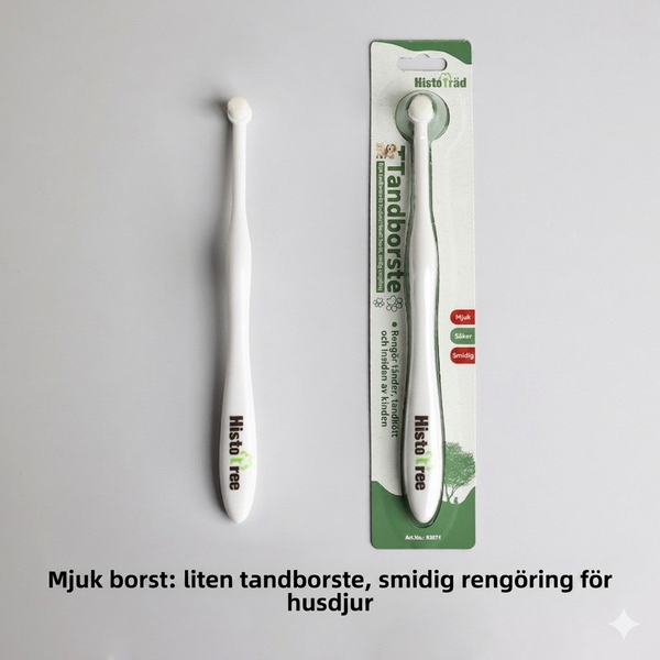 Mjuk tandborste för husdjur för hundar och katter